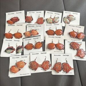 Vintage Porcelain Earrings Bundle